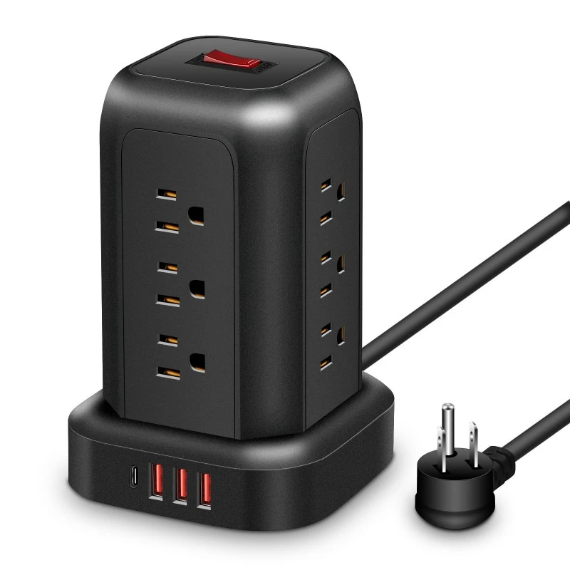 12 изхода Удължителен кабел US Power Strip