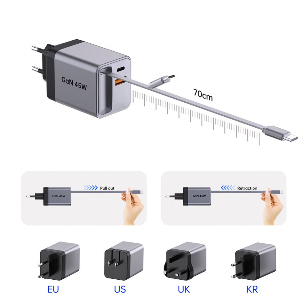 Нов фаворит за бързо зареждане: прибиращо се бързо зареждане